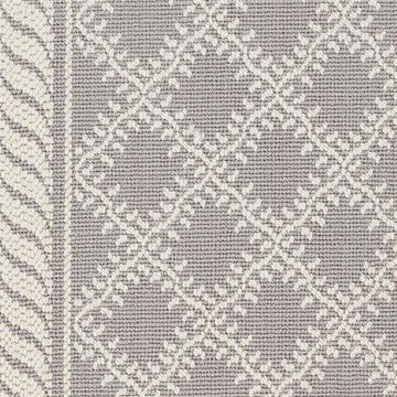 Leaf Trellis Ii - Silver Grey