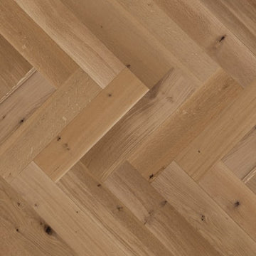 White Oak - 5" R&Q Character Brushed Herringbone