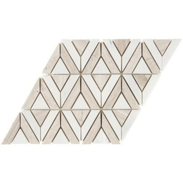 Triangle Asian Statuary Wooden Beige
