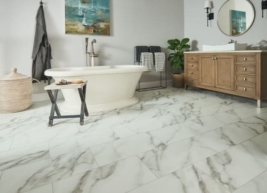 LifeSeal Reserve in Marble Winter White 12" X 24"