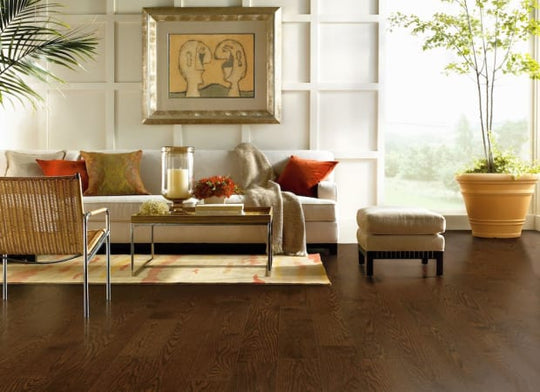 Dundee Red Oak Solid in Mocha 5"