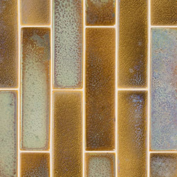 Autumn Leaves Luster Flask