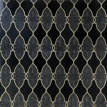 Empress Anastasia - Black Jade With Brass Line