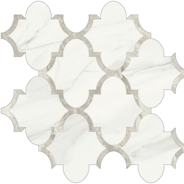 Volakas Grigio Arabesque Mosaic
