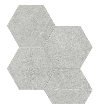 Ash 6in Hexagon Mosaic