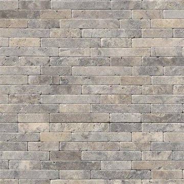 Silver Travertine - 8x18 Tumbled Veneer