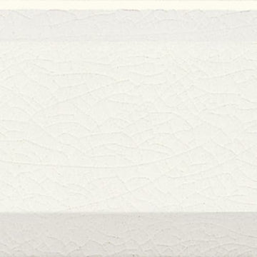 White Caps 3"x6" Beveled Crackle