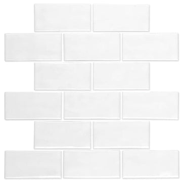 White Mosaic Brick-Joint