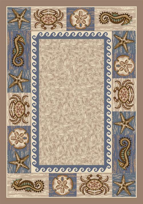 Sea Life Rug-03000 Sandstone