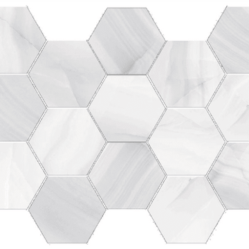 Blanc / Natural 10 X 14 Mosaic