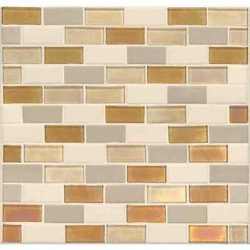 Island Harvest 2 X 1 Brick-Joint Mosaic
