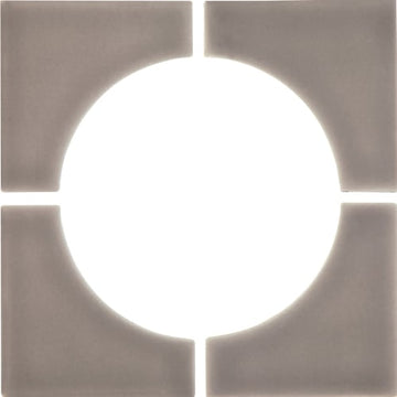 Smoke Mosaic 6"x6" 4-Corner