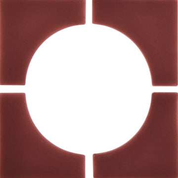 Oxblood Mosaic 6"x6" 4-Corner
