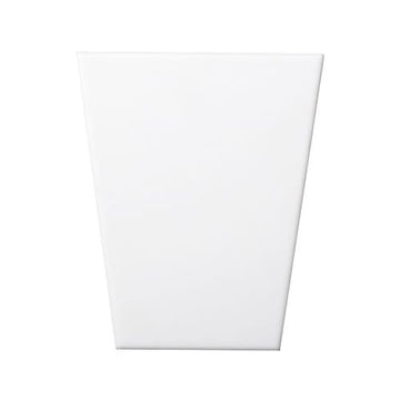 White 5" X 6" Wedge High Glass
