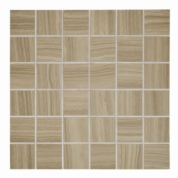 Flat White Mosaic 2"x2"