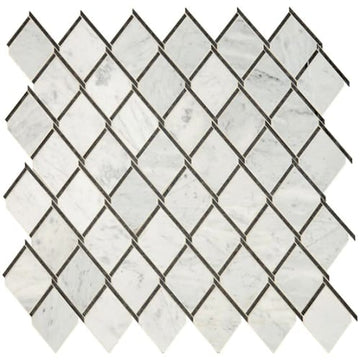 Carrara White/Black Ant Mirror Chain Link