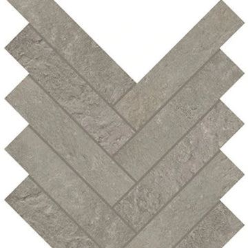 Medium Grey Herringbone