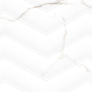 White Chevron 13" X 36"