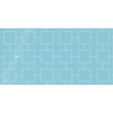 Crisp Blue Square Lattice 12x24