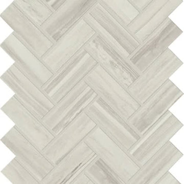 Grey 1"x3" Herringbone