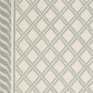 Double Lattice - Sea Green On White
