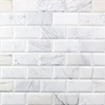 Calacatta 3x6 Beveled