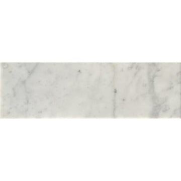 White Carrara 6x18 Honed