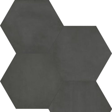 Graphite Hexagon Pressed Matte