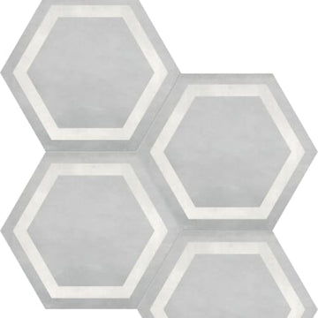 Ice Hexagon Frame Pressed Matte