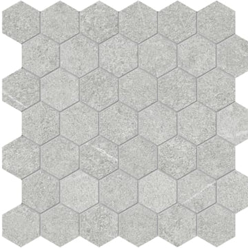 Ash 2in Hexagon Mosaic