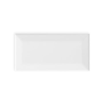 Pure White Glossy Bevel