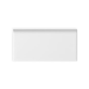 Pure White Glossy Bullnose Le 3x6
