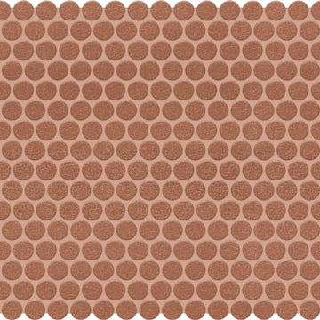 Terracotta Penny Round Mosaic