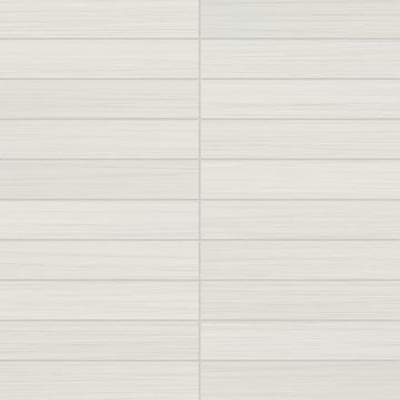 Bianco 1x6 Stacked Mosaic Matte