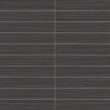 Carbon 1x6 Stacked Mosaic Matte