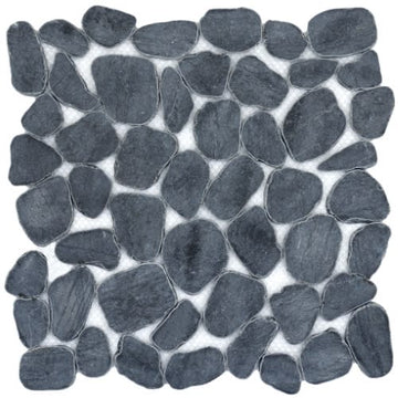 Black 12" X 12" Pebble On Mesh