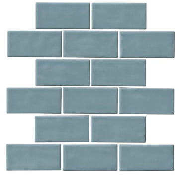 Light Blue Mosaic Brick-Joint