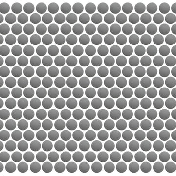 Silver Mosaic Penny Round