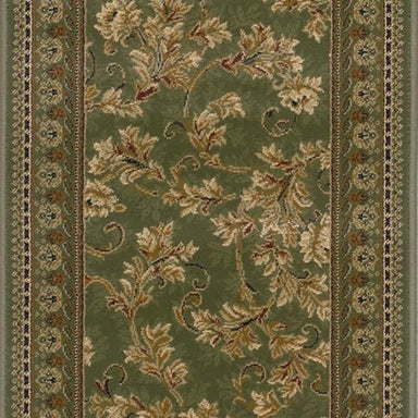 Scroll Runner in Basil Carpet