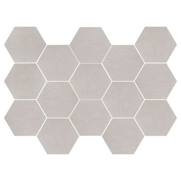 White Semi-Polished - 10x14 Hexagon