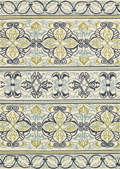 Covington - Pegasus - Ivory/Navy/Lime Flooring by Couristan