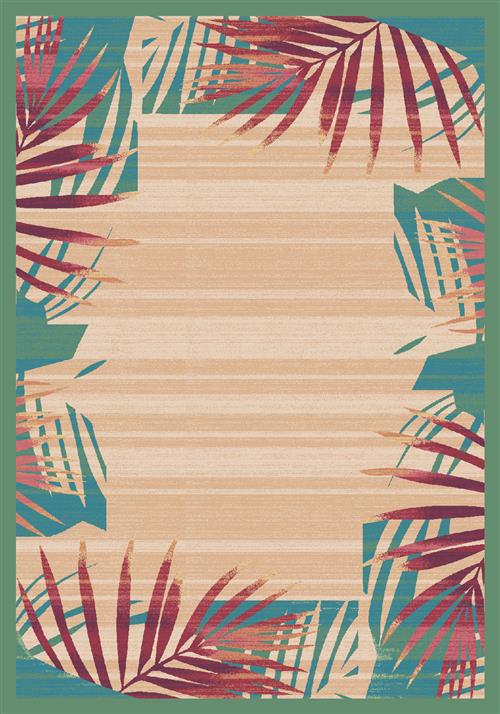 Palm Rug-00401 Verde-Oval Flooring by Milliken