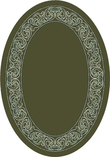 Sonata Rug-00077 Deep Olive-Oval Flooring by Milliken