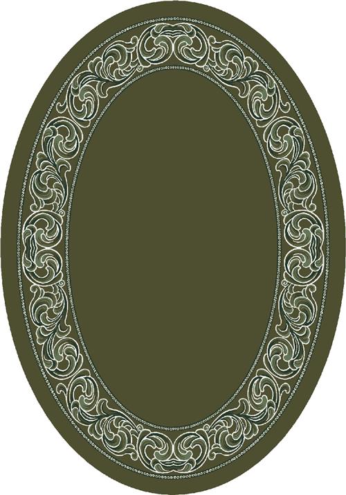 Sonata Rug-00077 Deep Olive-Oval