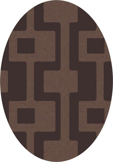 Uptown Rug-00181 Dark Chocolate-Oval Flooring by Milliken