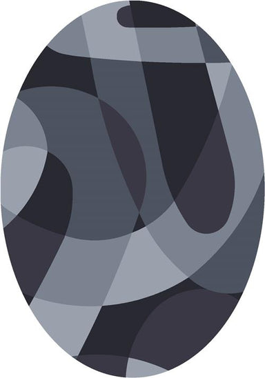 Element-24 Ebony-Oval Flooring by Milliken