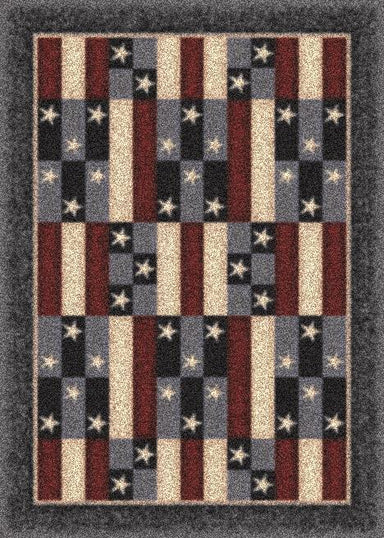 America Patchwork-07350 Denim Flooring by Milliken