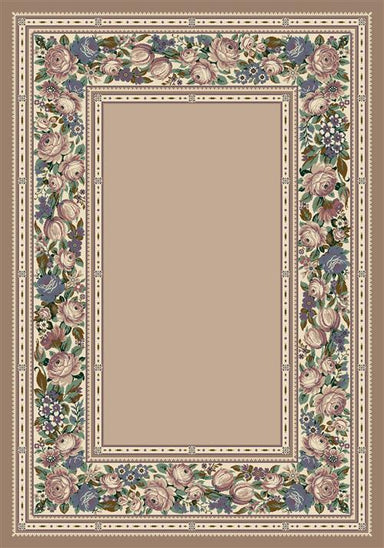 English Floral Rug-01000 Pearl Mist Flooring by Milliken