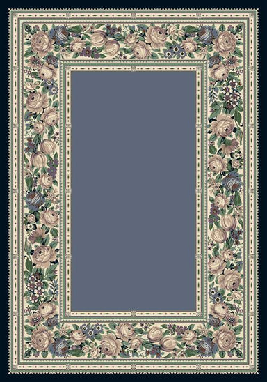 English Floral Rug-07000 Lapis Flooring by Milliken