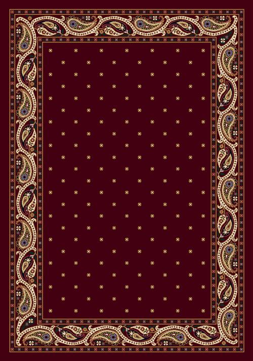 Paisley Rug-10000 Garnet